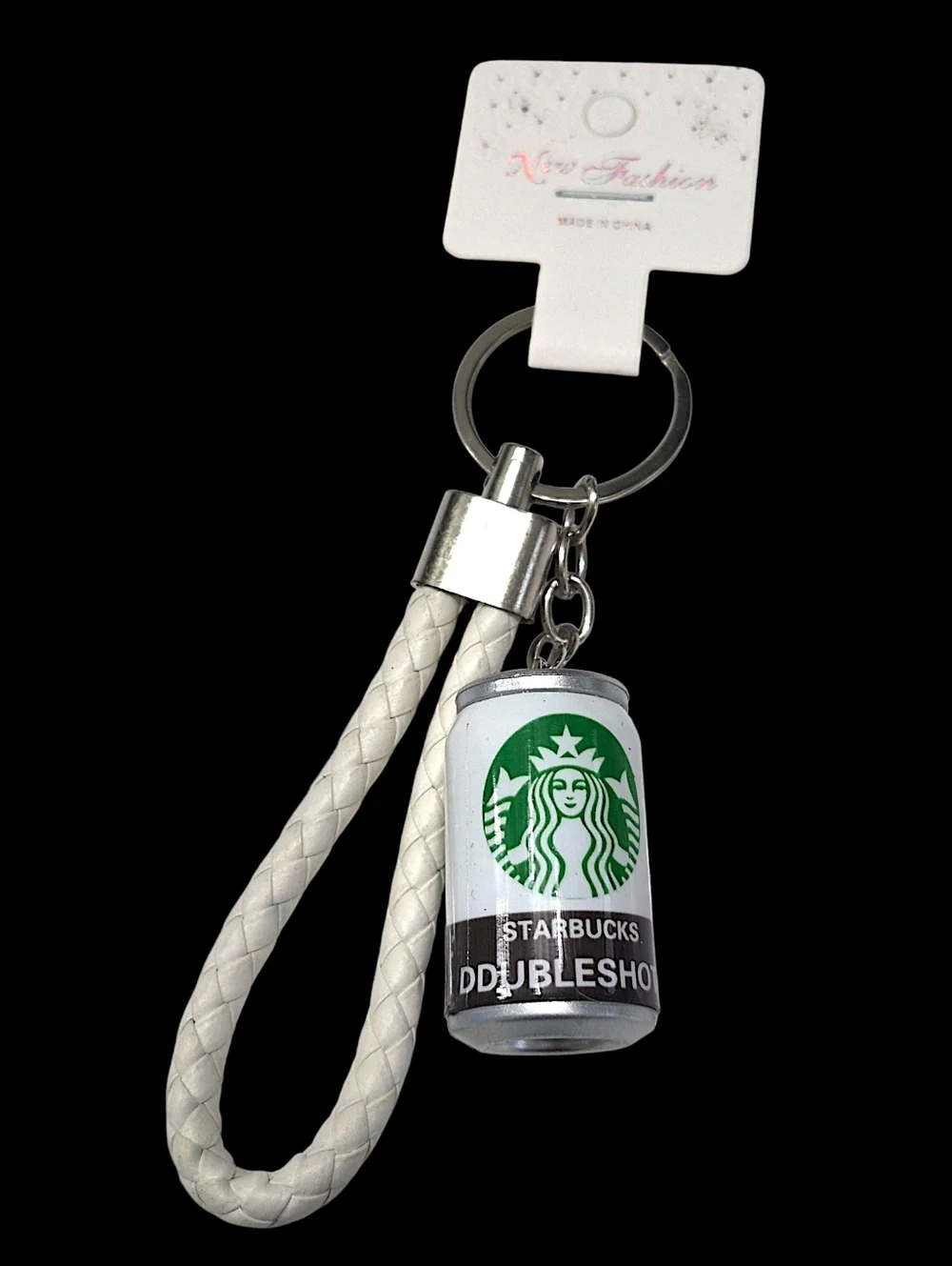 Starbucks Braided Keychain - White